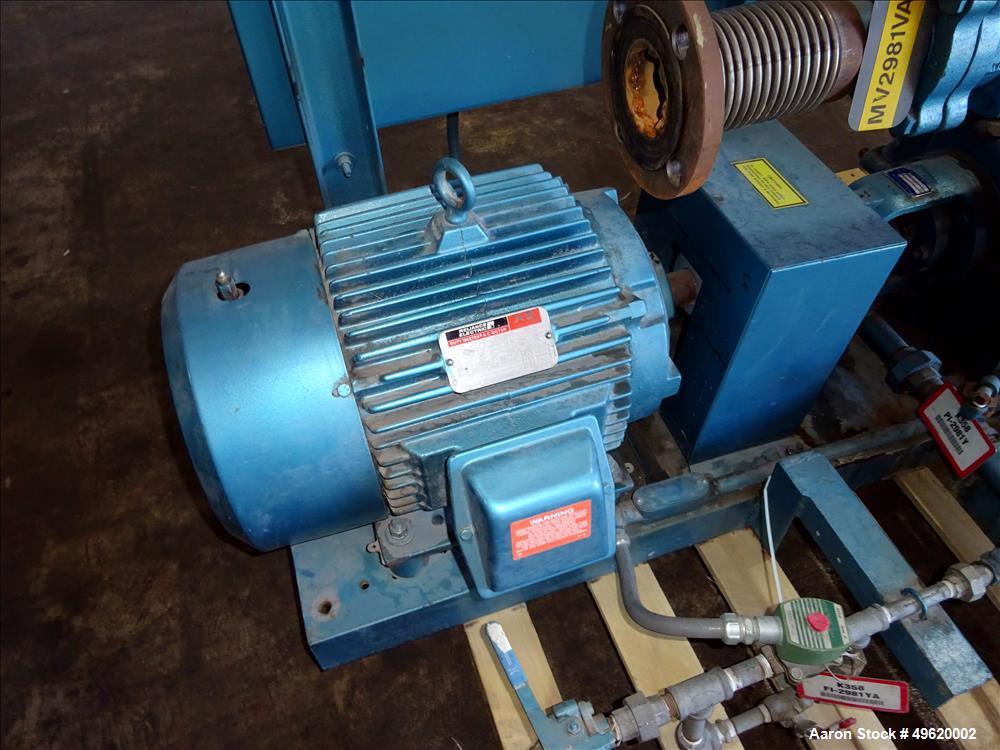 Used- Kinney 2 Stage Liquid Ring Vacuum Pump, Model KLRC-200S, Carbon Steel.