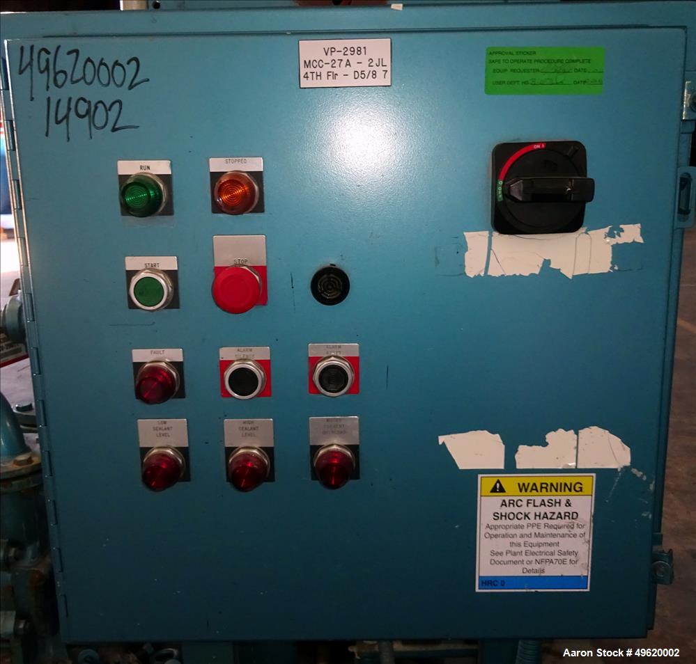 Used Kinney 2 Stage Liquid Ring Vacuum Pump, Model KLRC-200S, Carbon Steel.