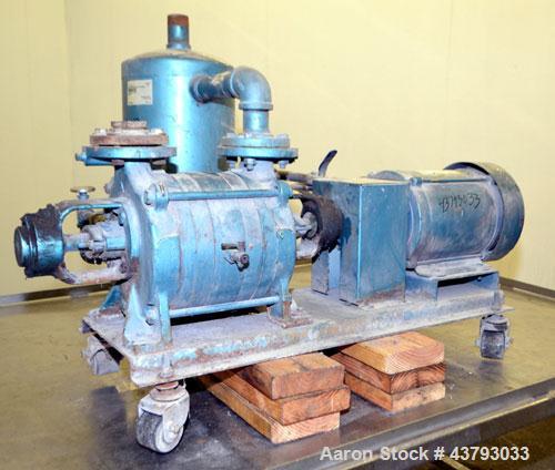 Used Carbon Steel Kinney 2 Stage Liquid Ring Vacuum Pump, Model KLRC-40S