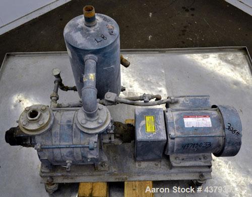 Used Carbon Steel Kinney 2 Stage Liquid Ring Vacuum Pump, Model KLRC-40S