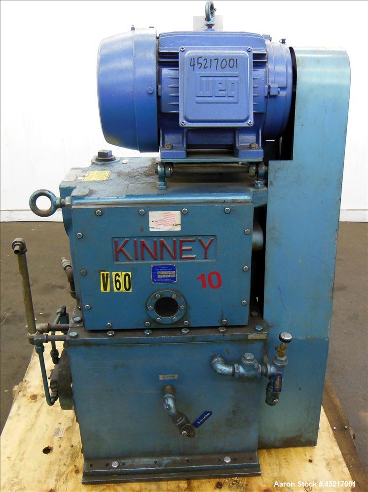 Used Carbon Steel Kinney Single Stage Rotary Piston, Oil Sealed Vaccum Pump, Mo