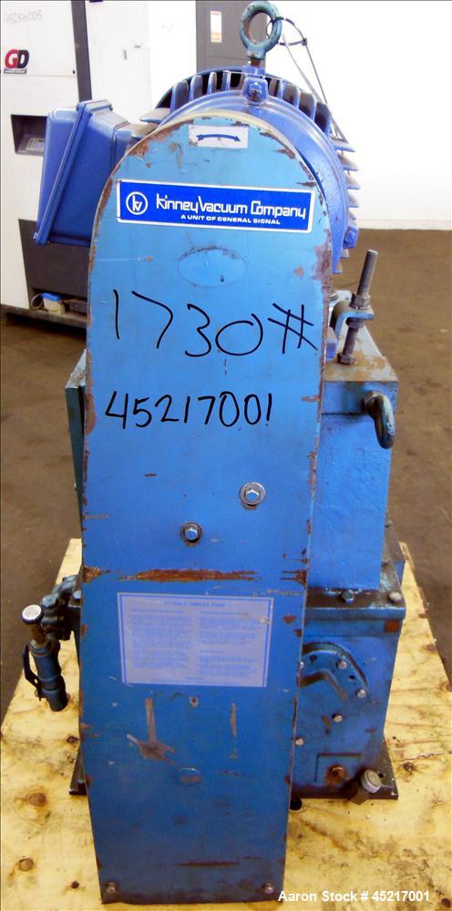Used Carbon Steel Kinney Single Stage Rotary Piston, Oil Sealed Vaccum Pump, Mo