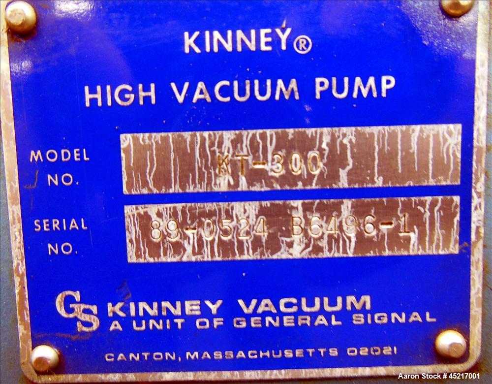 Used Carbon Steel Kinney Single Stage Rotary Piston, Oil Sealed Vaccum Pump, Mo