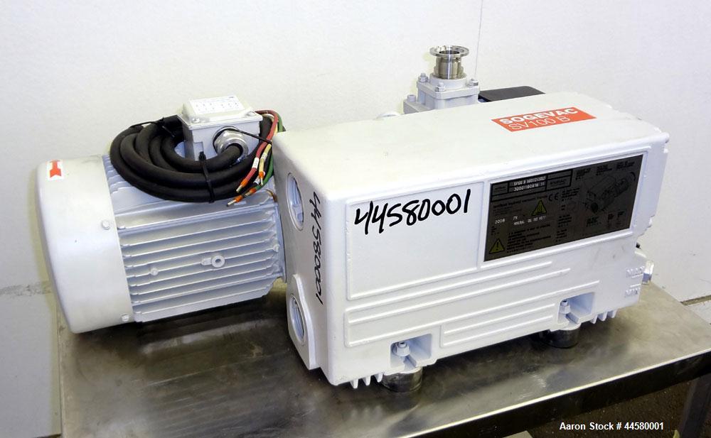 Unused- Carbon Steel Leybold Sogevac B Oil Sealed Single Stage Rotary Vane Vacuu