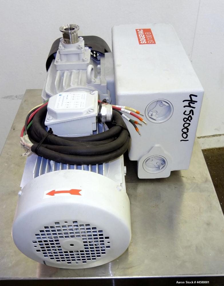 Unused- Carbon Steel Leybold Sogevac B Oil Sealed Single Stage Rotary Vane Vacuu
