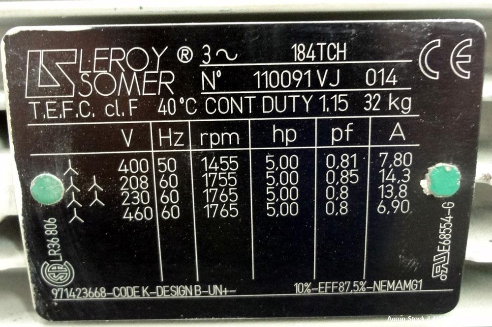 Unused- Carbon Steel Leybold Sogevac B Oil Sealed Single Stage Rotary Vane Vacuu