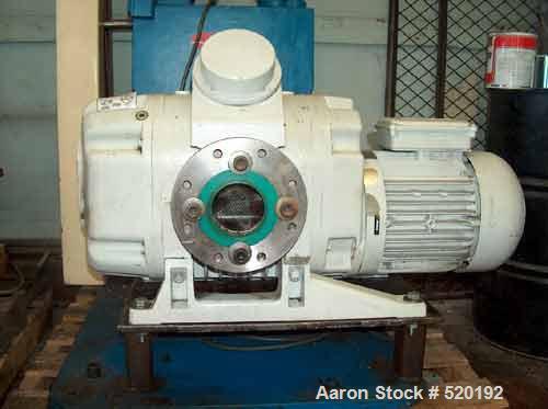 USED: Leybold Ruvac WSU 1001 roughing pump backed up by a 10 hp Hull two stage rotary vacuum pump. The Hull HC-150 generates 150 cfm of vacuum at 1 x 10-4 Torr. The Leybold has a 4 kw motor and is ca...