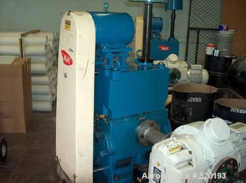USED: Leybold Ruvac WSU 1001 roughing pump backed up by 10 hp Hull two stage rotary vacuum pump. The Hull HC-150 generates 150 cfm of vacuum at 1 x 10-4 Torr. The Leybold has a 4 kw motor and is capa...