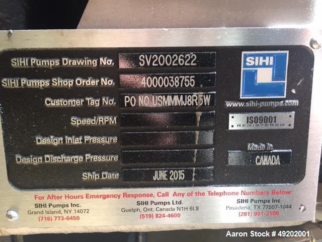 Unused- SIHI Dry Vacuum Pump, Model M160.