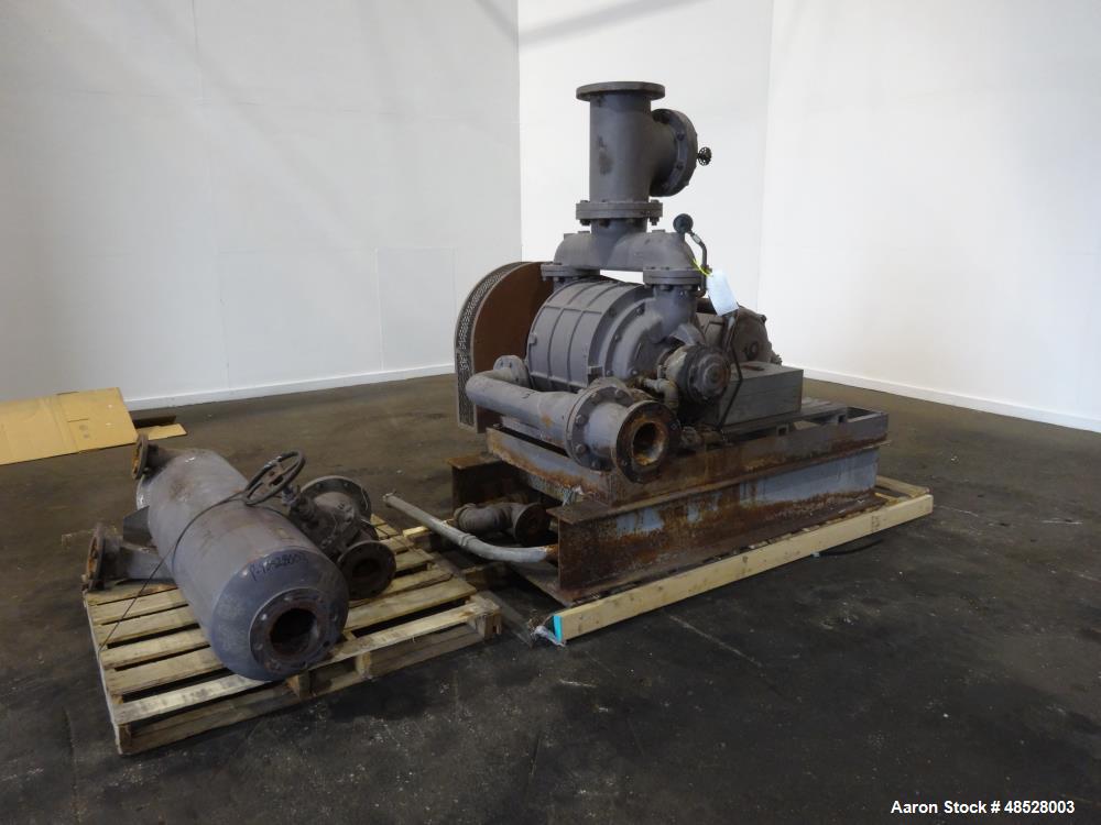 Used- Nash Hytor Liquid Ring Vacuum Pump, Model 1002, Carbon Steel.