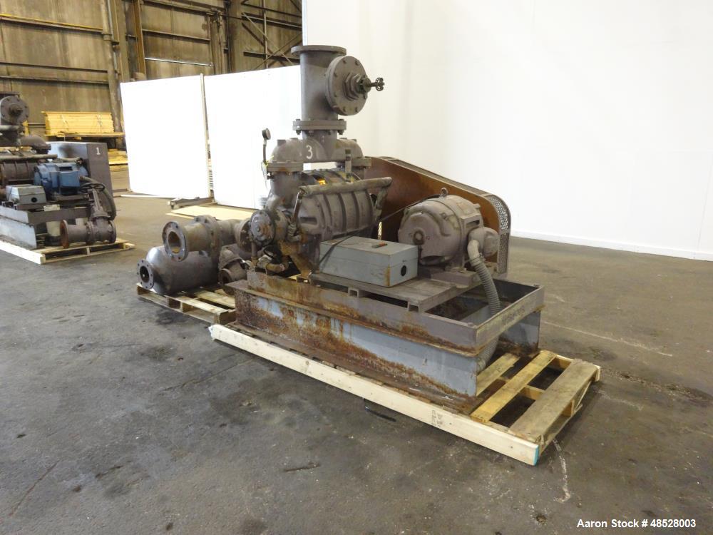 Used- Nash Hytor Liquid Ring Vacuum Pump, Model 1002, Carbon Steel.