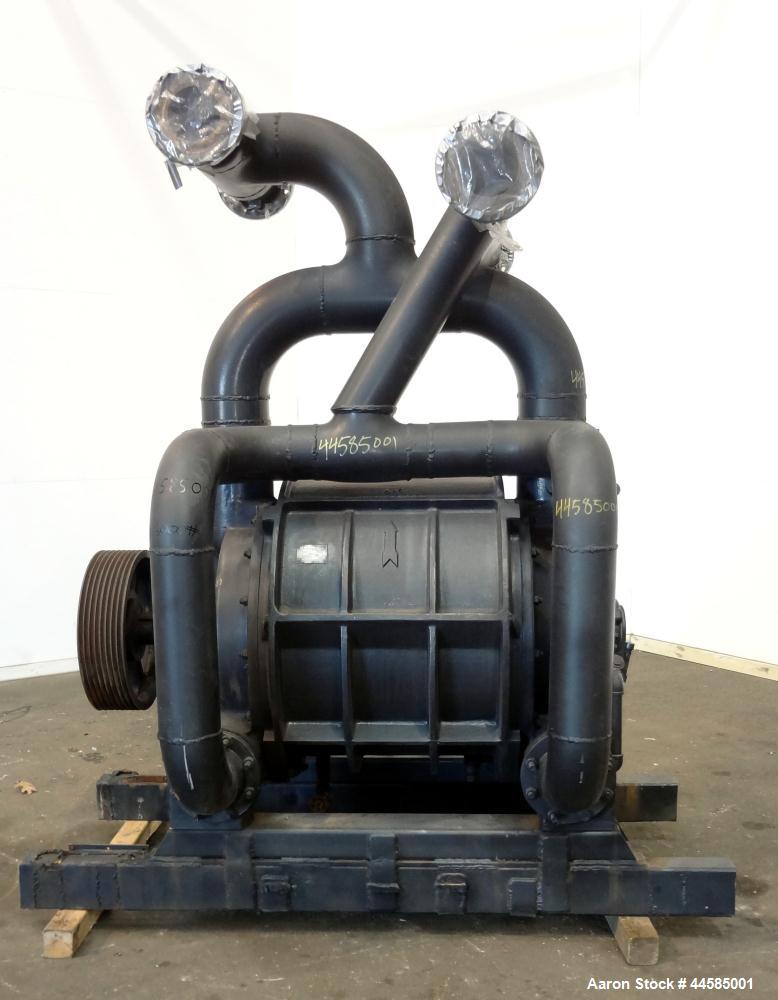 Used Nash Liquid Ring Vacuum Pump, Model CL3002, Carbon Steel. Approximately 2590 cfm at 24" Hg at 500 rpm. Requires motor.