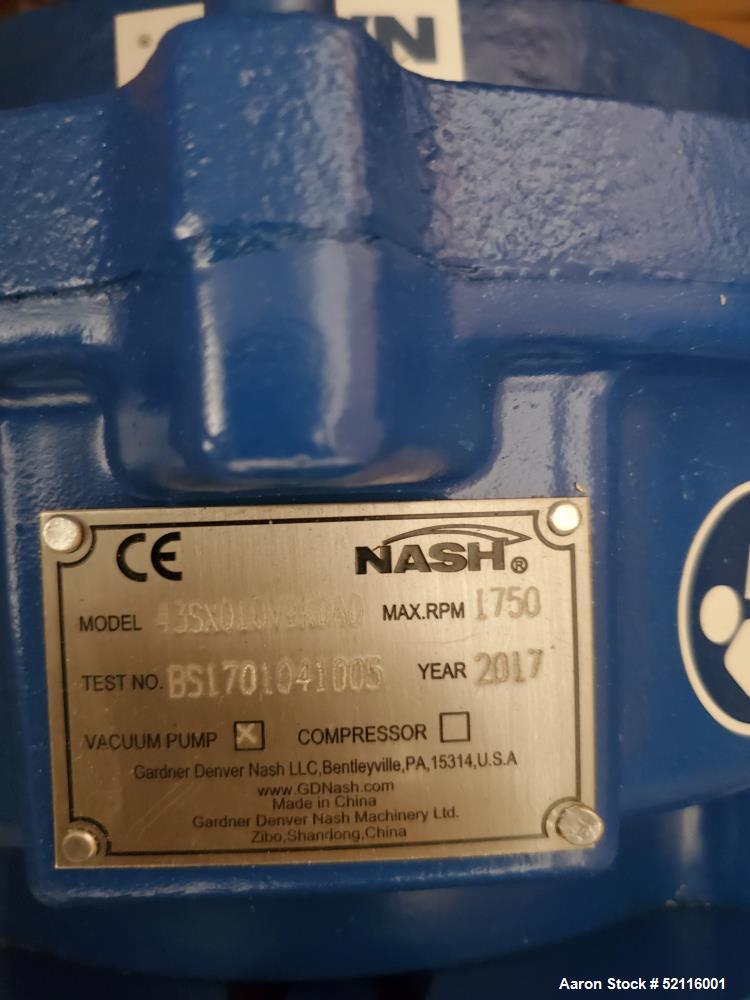 Unused - Nash Vectra SX Liquid Ring Vacuum Pump