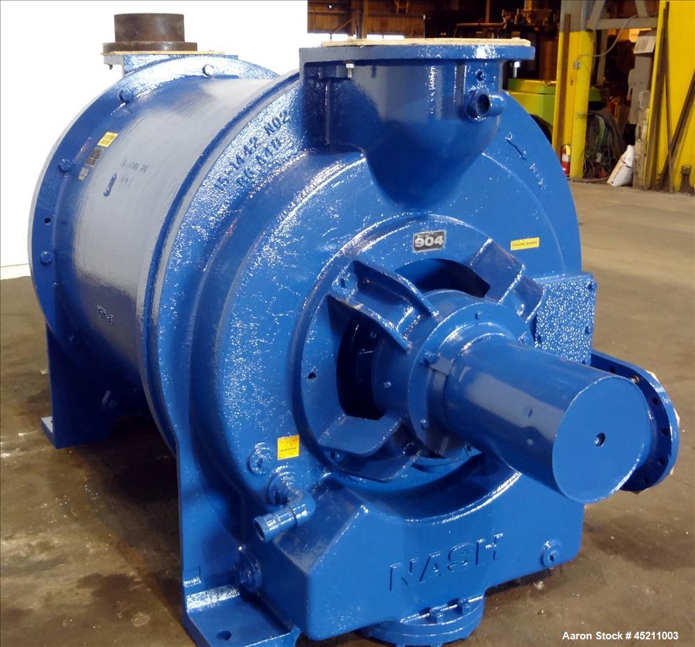 Used Carbon Steel Nash Liquid Ring Vacuum Pump, Model 904-R2