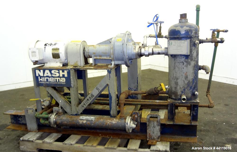 Used Stainless Steel Nash Liquid Ring Vacuum Pump