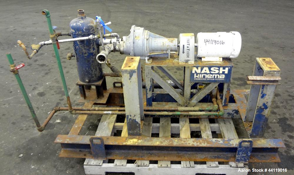 Used Stainless Steel Nash Liquid Ring Vacuum Pump