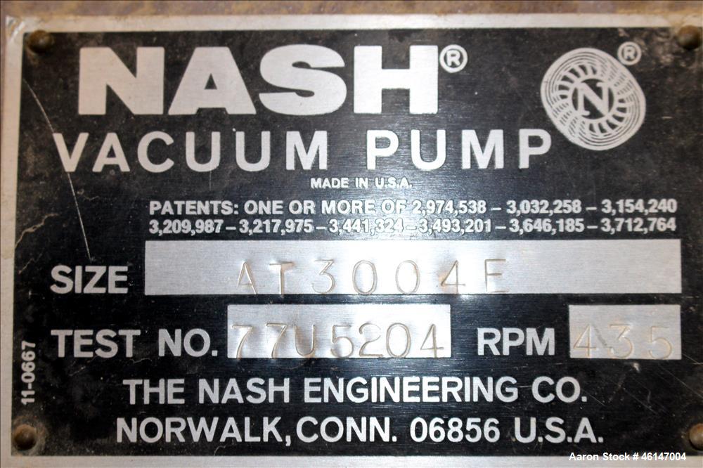 Unused- Nash Main Condenser Exhaust System, Model AT-3400E