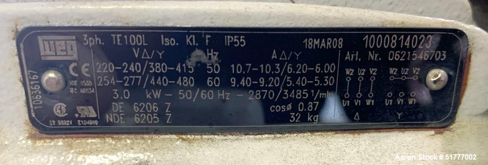 Used Busch Cobra NC Vacuum Pump Booster System, Model BNP 0500 A 0100 ZZ.