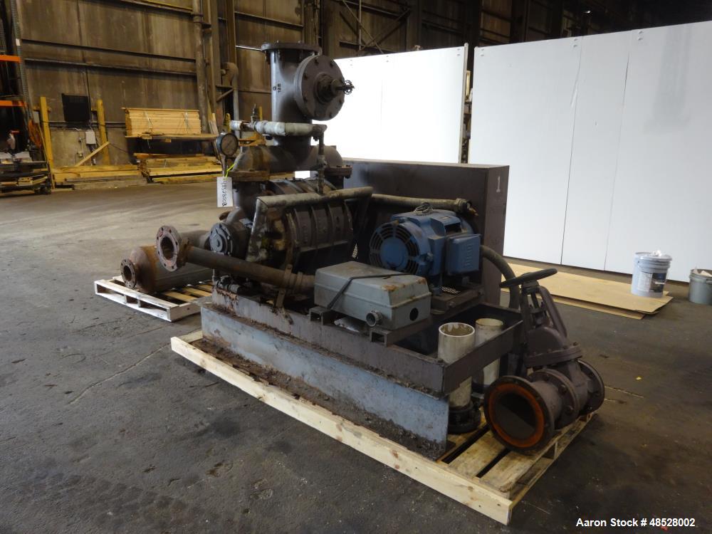 Used Nash CL Series Liquid Ring Vacuum Pump, Model CL-1002, Carbon Steel.