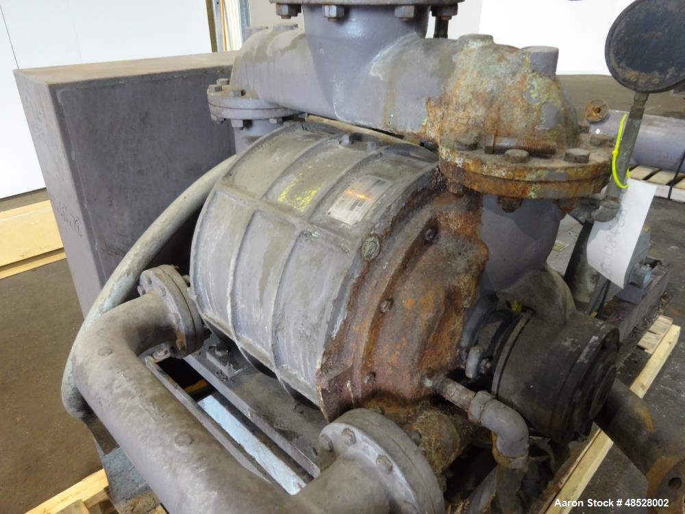 Used- Nash CL Series Liquid Ring Vacuum Pump, Model CL-1002, Carbon Steel.