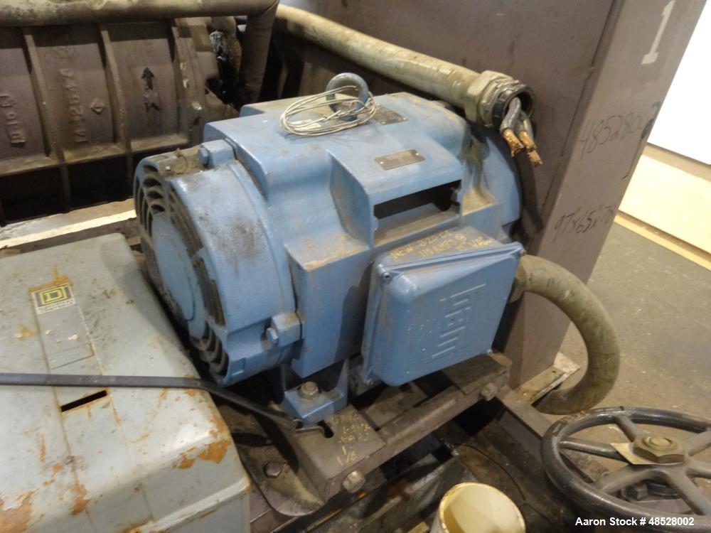 Used Nash CL Series Liquid Ring Vacuum Pump, Model CL-1002, Carbon Steel.