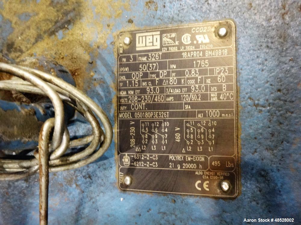 Used Nash CL Series Liquid Ring Vacuum Pump, Model CL-1002, Carbon Steel.