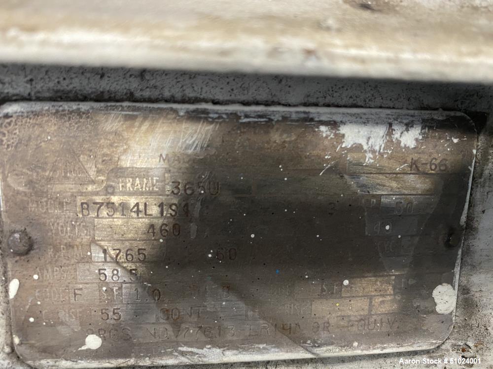 Used Nash Gardner Denver Liquid Ring Vacuum Pump