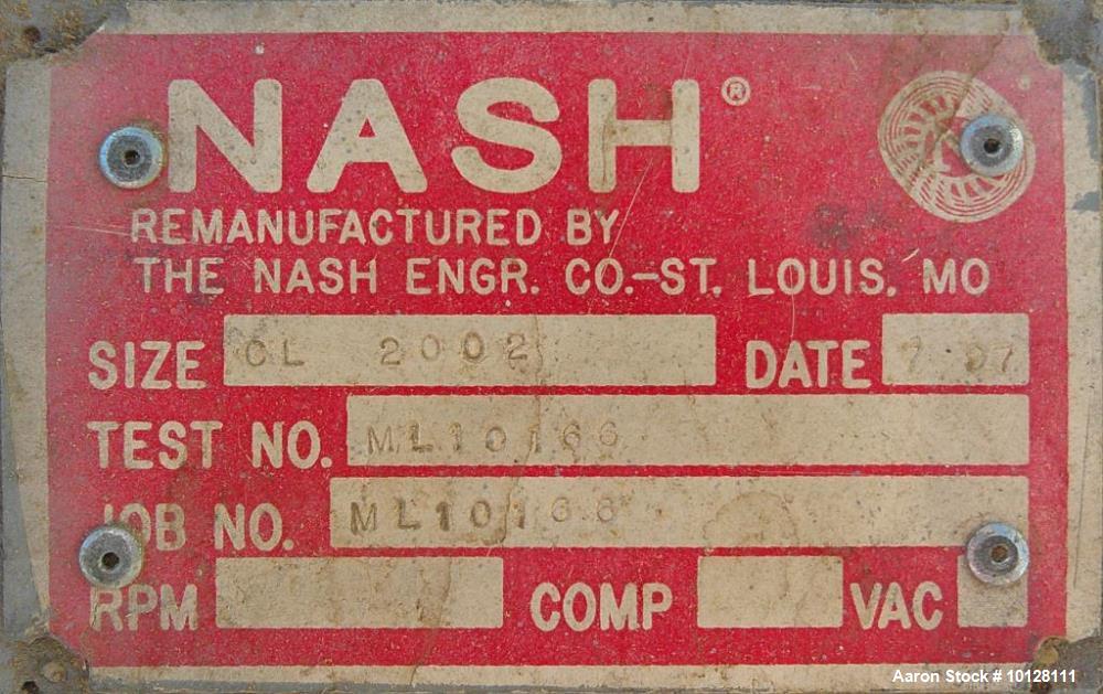 Used Nash CL 2002 Vacuum Pump | Industrial Liquid Ring Vacuum Pump