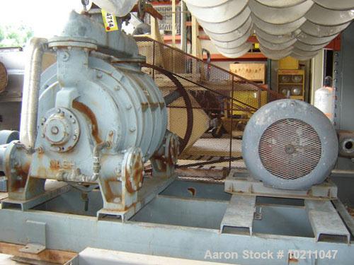 Used-100 HP Cast Iron Nash Vacuum Pump, Model CL-2002, Test #89U0479. Unit is complete with 100 hp, 1770 rpm, 230/460 volt, ...