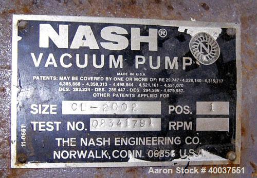 Used Nash Vacuum Pump