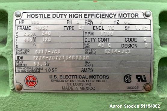Used Nash Gardner Denver Liquid Ring Vacuum Pump, Model CL-2002
