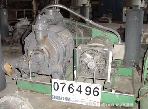 Used- Nash Liquid Ring Vacuum Pump, Model CL-2002, Cast Iron. Capacity 1870 cfm at 15" hg/1600 cfm at 26" hg. 6" Inlet, 5" o...