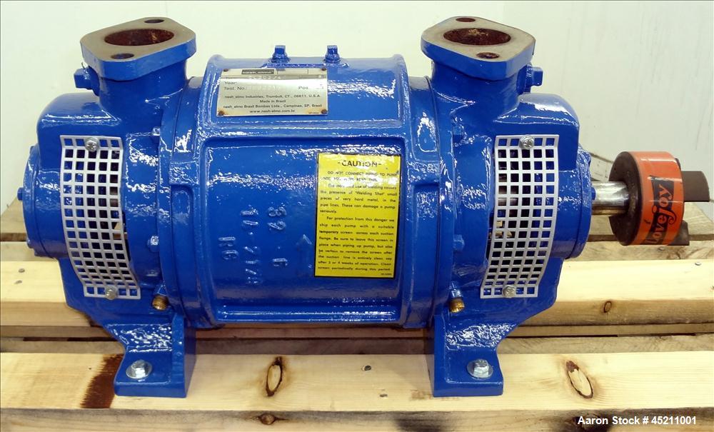 Used- Carbon Steel Nash Elmo CL Liquid Ring Vacuum Pump, Model CL-202/4