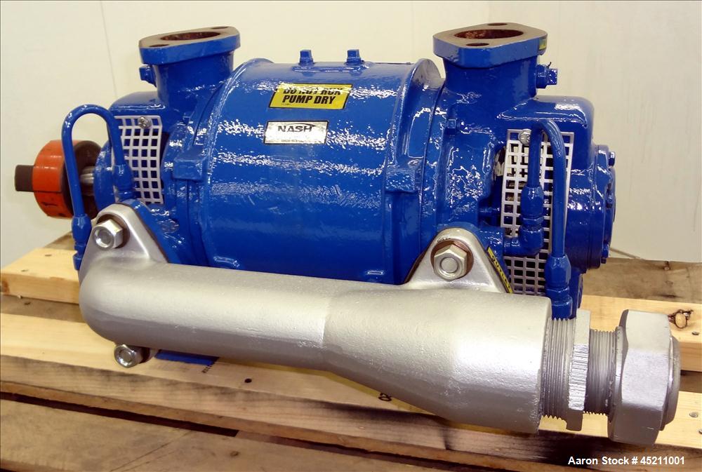 Used Carbon Steel Nash Elmo CL Liquid Ring Vacuum Pump, Model CL-202/4