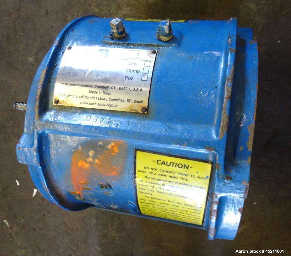 Used Carbon Steel Nash Elmo CL Liquid Ring Vacuum Pump, Model CL-202/4