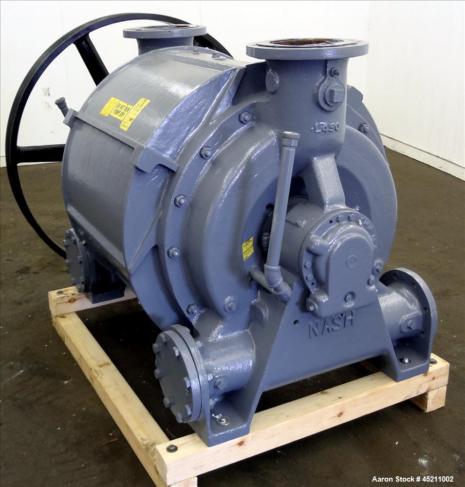 Used Carbon Steel Nash Liquid Ring Vacuum Pump, Model CL-3001