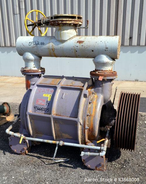 Used Carbon Steel Nash Liquid Ring Vacuum Pump, Model CL3002