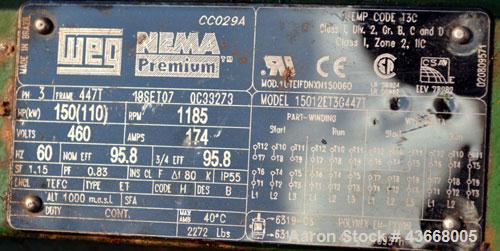 Used Carbon Steel Nash Liquid Ring Vacuum Pump, Model CL3002