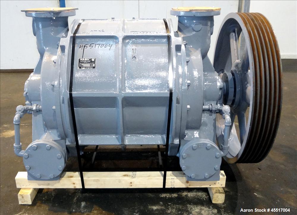 Used Cast Iron Nash Liquid Ring Vacuum Pump, Model CL-3002,