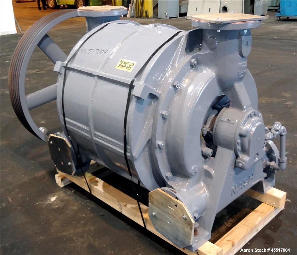 Used Cast Iron Nash Liquid Ring Vacuum Pump, Model CL-3002,