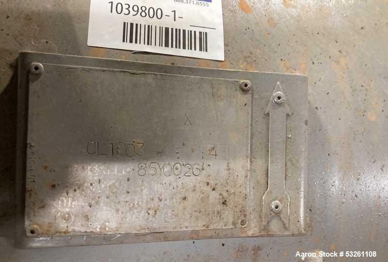 Used Nash Engineering Company Vacuum Pump, Model CL1003. Stainless steel vacuum pump. 50 HP. approximate 330 CFM. On base with 50 HP/230-460/3/60 motor drive.