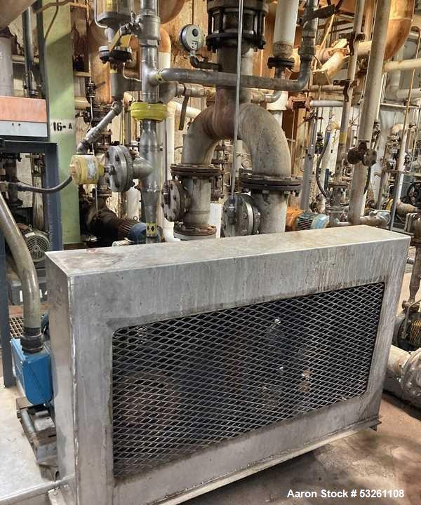 Used Nash Engineering Company Vacuum Pump, Model CL1003. Stainless steel vacuum pump. 50 HP. approximate 330 CFM. On base with 50 HP/230-460/3/60 motor drive.