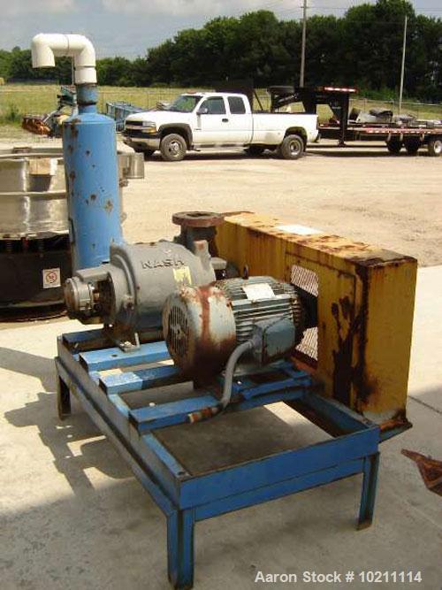 Used-Nash SC4 Vacuum Pump Package, Test #91UO886. Speed 1170 rpm. Pump is cast iron construction with discharge water separa...