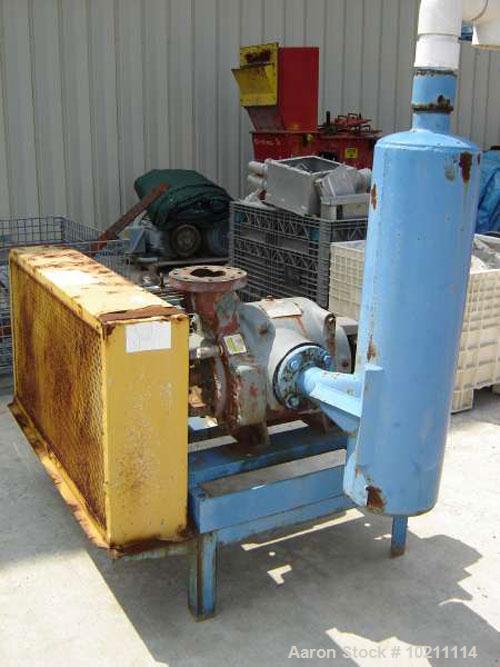 Used-Nash SC4 Vacuum Pump Package, Test #91UO886. Speed 1170 rpm. Pump is cast iron construction with discharge water separa...