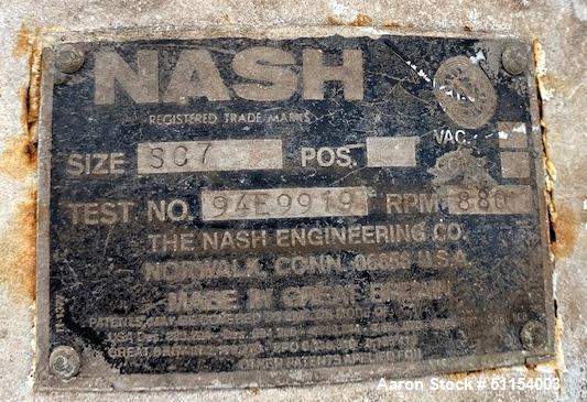 Used- Nash SC Liquid Ring Vacuum Pump, Model SC7