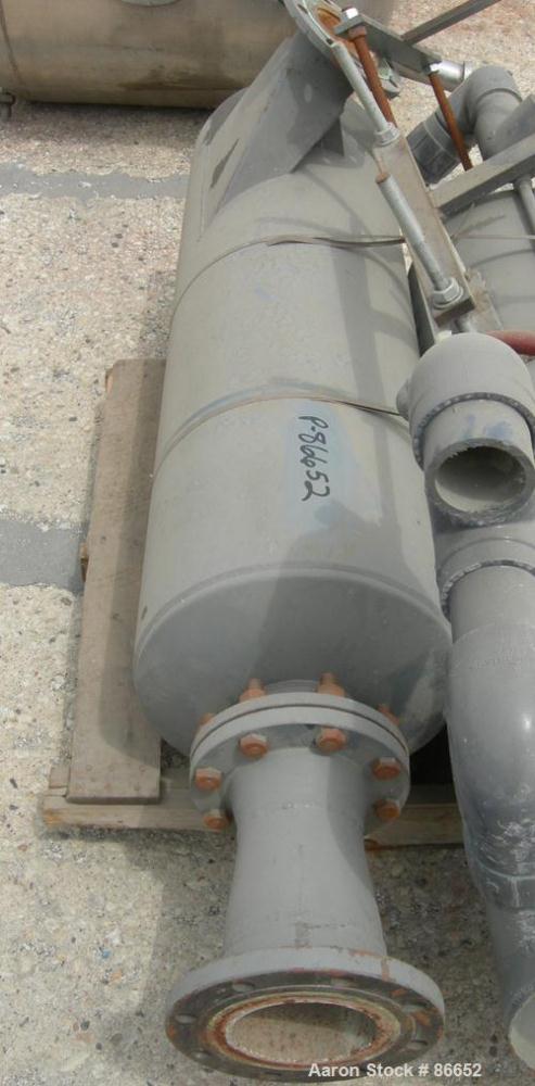 USED: Nash Liquid Ring Vacuum Pump, Model SC7, cast iron construction. Approximate capacity 700 cfm at 880 rpm. Driven by a 75 hp, 3/60/230/460 volt, 1765 rpm motor. 6" inlet/outlet. Includes muffler...