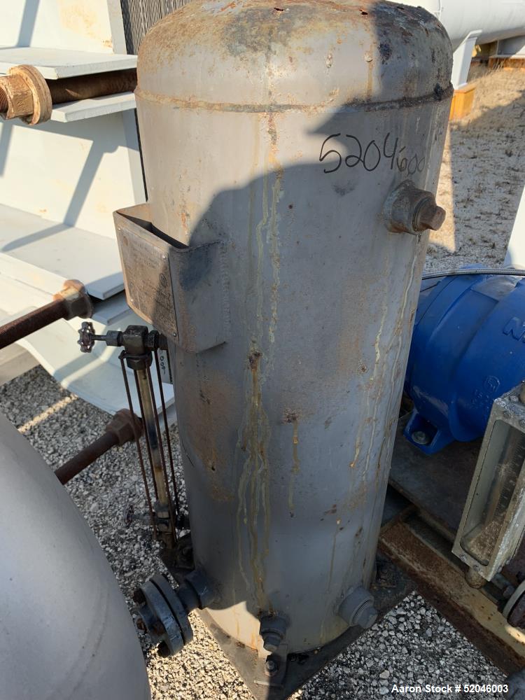 Used Nash Two Stage Liquid Ring Vacuum Pump, Model TC5/5. 316 Stainless Steel Material Construction. Approximately 300 to 450 CFM. Maximum 1450rpm. Driven by a 25hp, 3/60/460 volt, 1175rpm motor. App...