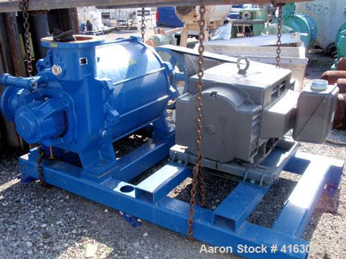 Used Carbon Steel Nash Elmo Liquid Ring Vacuum Pump, model XL 500/7