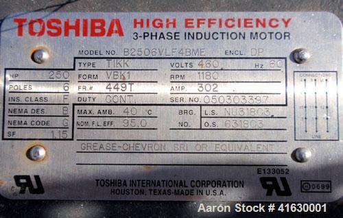 Used Carbon Steel Nash Elmo Liquid Ring Vacuum Pump, model XL 500/7