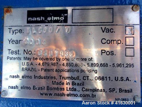 Used Carbon Steel Nash Elmo Liquid Ring Vacuum Pump, model XL 500/7